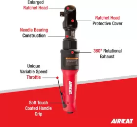 689995278580 AIRCAT Pneumatic Tools Ratchet Maximum Torque #2