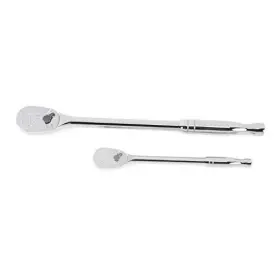 Apex Tool Group 099575821875 2 Piece 1/4 Inch And 3/8 Drive 84 Tooth Full Polish Teardrop Ratchet Set - 81268a
