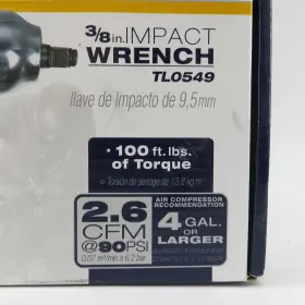 NJL019263 CAMPBELL HAUSFELD Rpm Impact Wrench #2 NJL019263 CAMPBELL HAUSFELD Rpm Impact Wrench #2