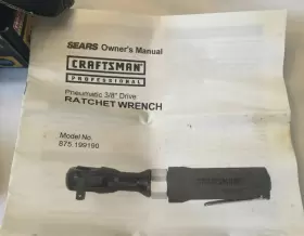 19919 CRAFTSMAN Air Ratchet Wrench Iob #2 19919 CRAFTSMAN Air Ratchet Wrench Iob #2