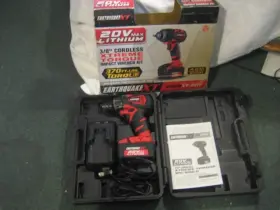 Earthquake Xt Eq38 3/8 Inch 370 Ft.lbs Torque 20v Lithium Charger Impact Wrench
