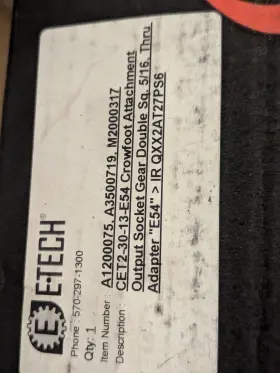 QXX2AT27PS6 INGERSOLL RAND Crowfoot Ratchet Battery