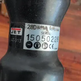 Jet Jat-313 Air Ratchet Ratcheting 280 Rpm 90 Psi Black/red