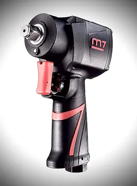Mighty Seven Nc-3612q 3/8 Inch Drive Quiet Mini Aluminum Impact Wrench