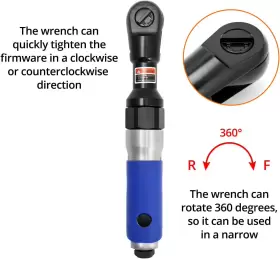 689827300601 QWORK Air Ratchet Wrench #2