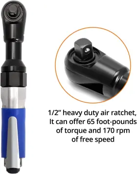 WD3807 QWORK Air Ratchet Wrench #3