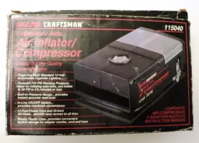 915040 SEARS CRAFTSMAN Auto Air Box Inflator Compressor 915040 SEARS CRAFTSMAN Auto Air Box Inflator Compressor