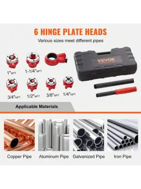 629722561783 VEVOR Ratchet Pipe Threader Npt Ratcheting Kit #2