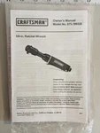 Craftsman 3/8 In Ratchet Wrench 875.199320 Owners Operators Manual Oem Nice. Fixed Price $13.73.
