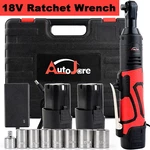 18v 3/8in Electric Cordless Ratchet Wrench,60n.m With 2li-ion Battery Power Tool. Fixed Price $41.90.