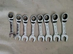 Mac Tools Rws6 12mm-19mm Stubby 12-point Ratcheting Wrench Set Bolt Exctractor. Fixed Price $127.07.