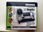 Surebonder Pneumatic 1/4 Crown Stapler Gun 9630 New In Box + Staple Assortment. Fixed Price $39.99.