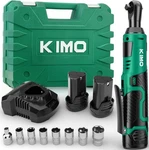 Kimo Cordless Electric Ratchet Wrench Set, 3/8" 40ft-lbs 2, Bottle Green. Fixed Price $113.49.