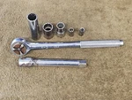 7 Kd Tools Ratchet Extension Socket Sae 5/8 Metric 17 8 7mm 1/2" Drive Set. Fixed Price $25.84.