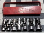 Mac Tools Sae Universal Swivel Socket Set W/ 7 Pieces, 1 Snap-on 3/8" Drive Usa. Fixed Price $89.99.