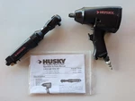 Barely Used Husky 1/2" Impact Wrench And 3/8" Ratchet Set Qiw001 Qrw001 Cat852. Fixed Price $45.00.