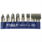 Vim Tools Impact Quality S2 Bit Set, 8 Piece Bits 5/16 Inch Hex Bodies, 1.25l, P. Fixed Price $19.20.