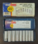 Hdc Homier Tool 3/8 Drive Sae 9-piece Deep Socket Set Model # Dw938 - Used. Fixed Price $8.88.