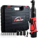 60nm Electric Cordless Right Ratchet 3/8'' 90 Angle Wrench Power 2x Battery Kit. Fixed Price $41.90.