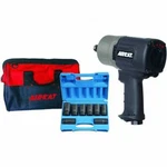 3/4" Super Duty Composite Impact Wrench Kit With 8 Piece Deep Socket Set And Air. Fixed Price $790.89.