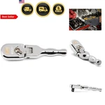 Ratchet Drive Chrome Full Polish Flex Head Compact Stubby 3 8 In. Fixed Price $91.70.