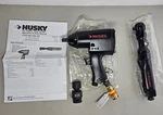 Husky Impact Wrench Cat852 1/2" Unused 3/8" Ratchet Qiw001 Qrw001 21mm Socket. Fixed Price $24.99.