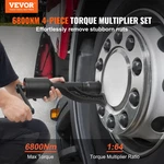 Vevor 1" Drive Torque Multiplier 6800nm W/ 4 Sockets (21-41mm) & Case. Fixed Price $71.99.
