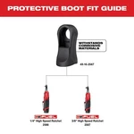 Milwaukee 49-16-2567 - M12 1/4" & 3/8" High Speed Ratchet Protective Boot. Fixed Price $18.00.