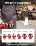 Vevor Ratchet Pipe Threader Kit With 6 Dies, 1/2" Npt To 2" Manual Ratchetin. Fixed Price $135.90.
