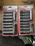 2 Ingersoll Rand Sk4h10ln 1/2" Drive Deep Metric & Sae Impact Socket Set, 20 Pc. Fixed Price $79.95.