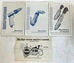 Vintage Original Blue Point Snap On Tools Lot Of 4 Instructions Drill Rachets+. Fixed Price $19.95.