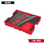 Milwaukee 48-22-0156 Tool 15 Piece Metric Ratcheting Combination Wrenc. Fixed Price $316.67.
